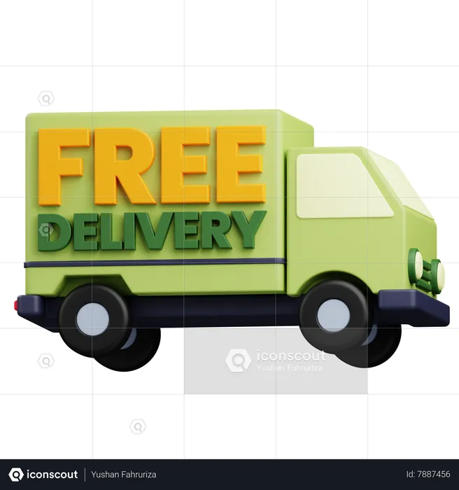 Free Delivery Product  3D Icon