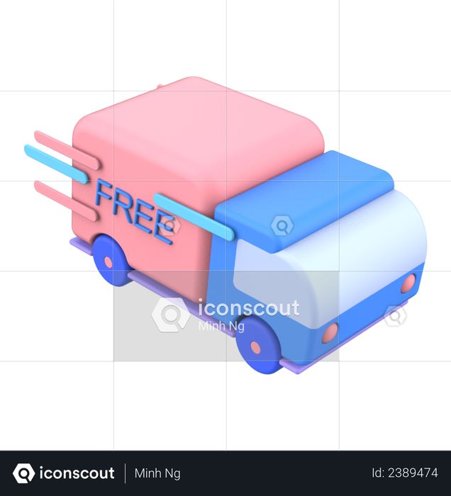 Free shipping 3D Illustration