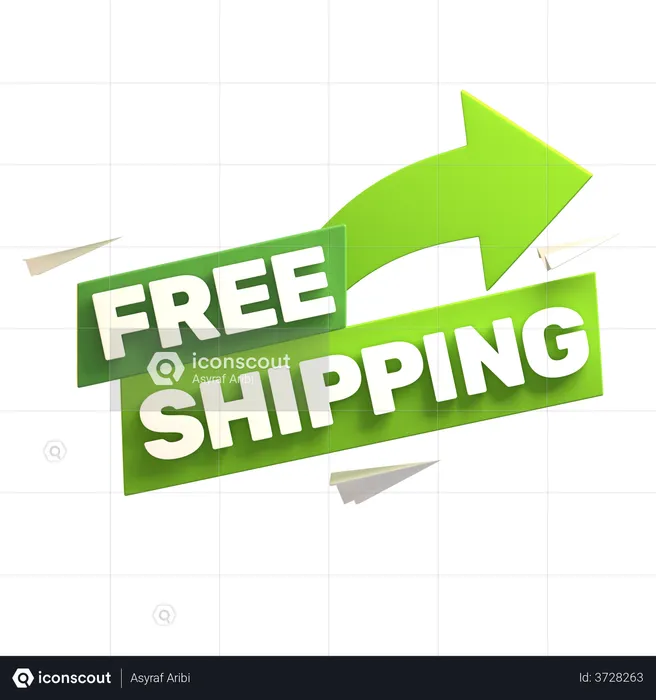 Free Shipping  3D Illustration