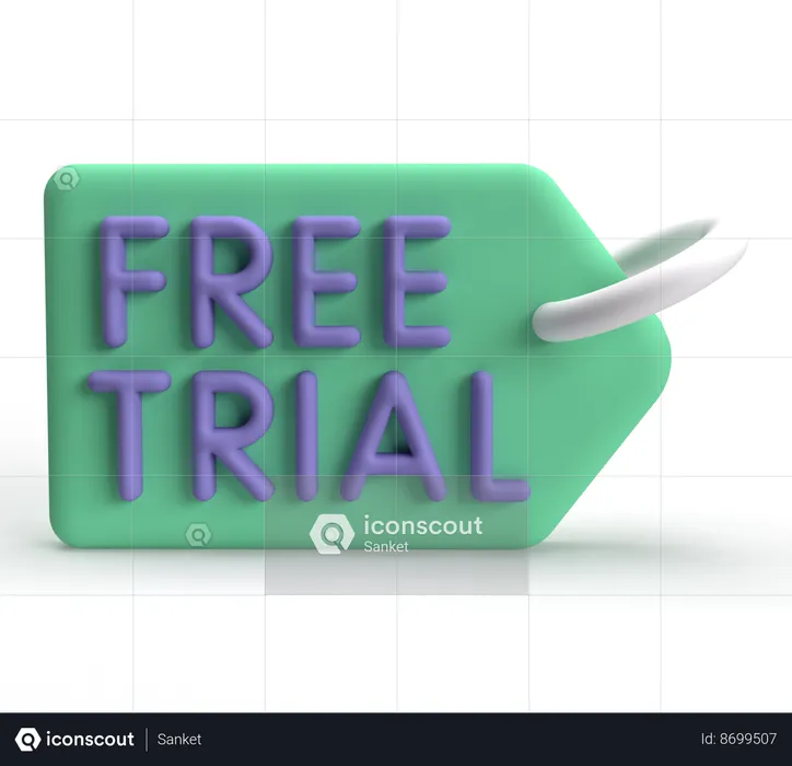 Free Trial  3D Icon