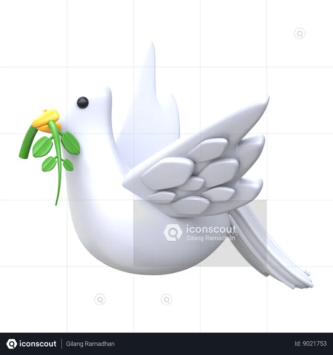 Freedom Bird  3D Icon