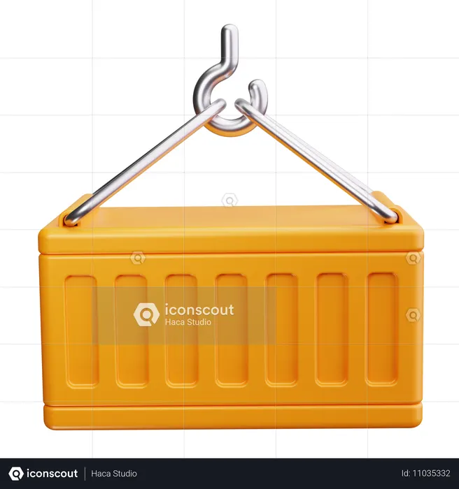 Freight Container  3D Icon