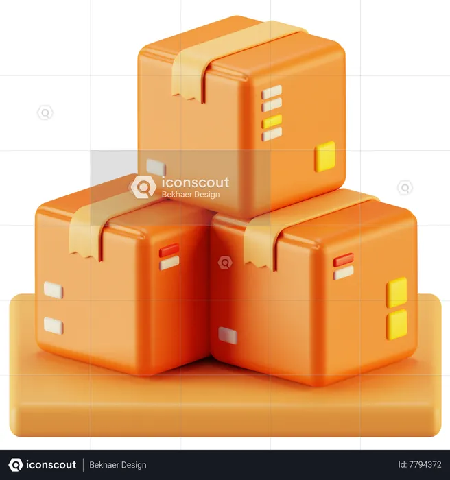 Freight Forwarding  3D Icon