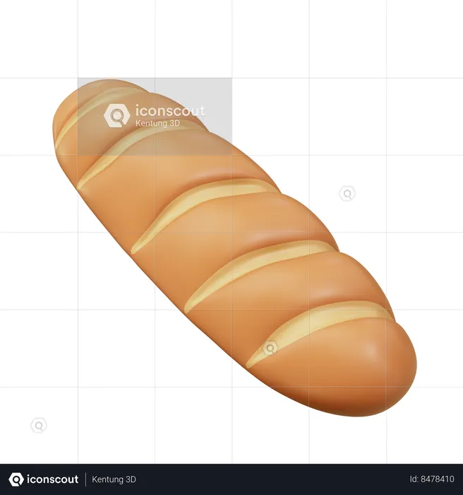 French bread  3D Icon