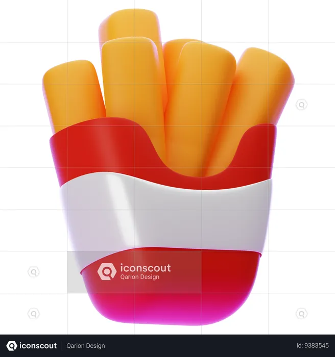 FRENCH FRIES  3D Icon