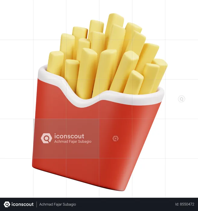 French Fries  3D Icon