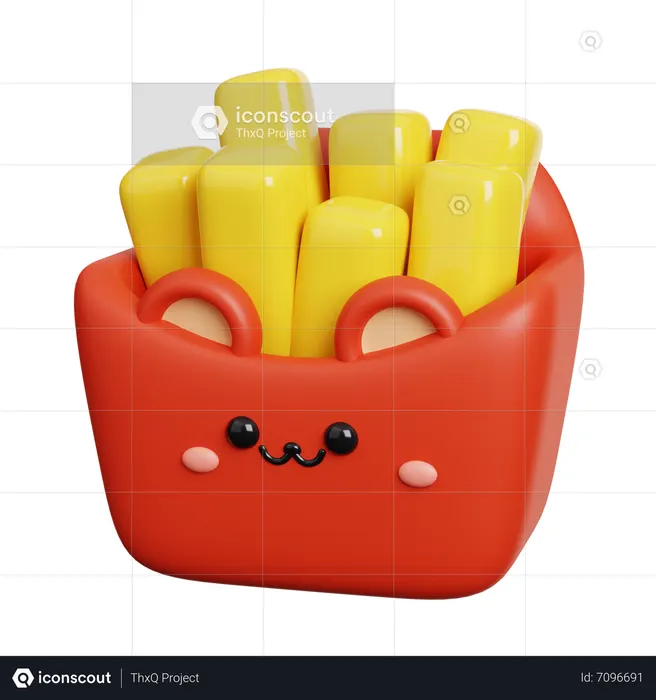 French Fries  3D Icon