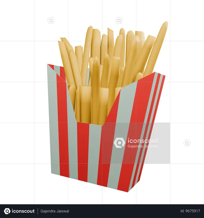 French Fries  3D Icon