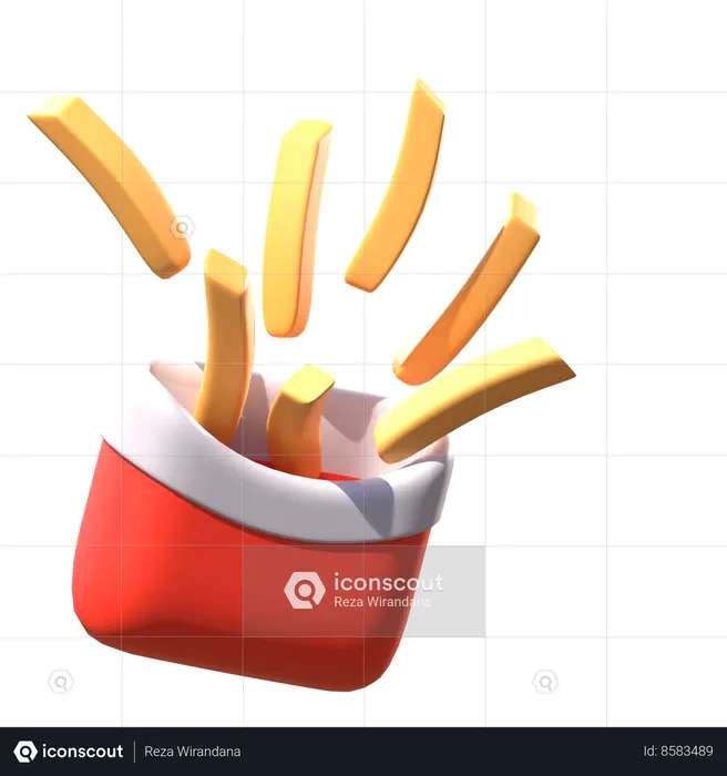 French Fries  3D Icon