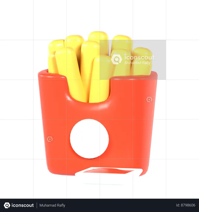 French Fries  3D Icon
