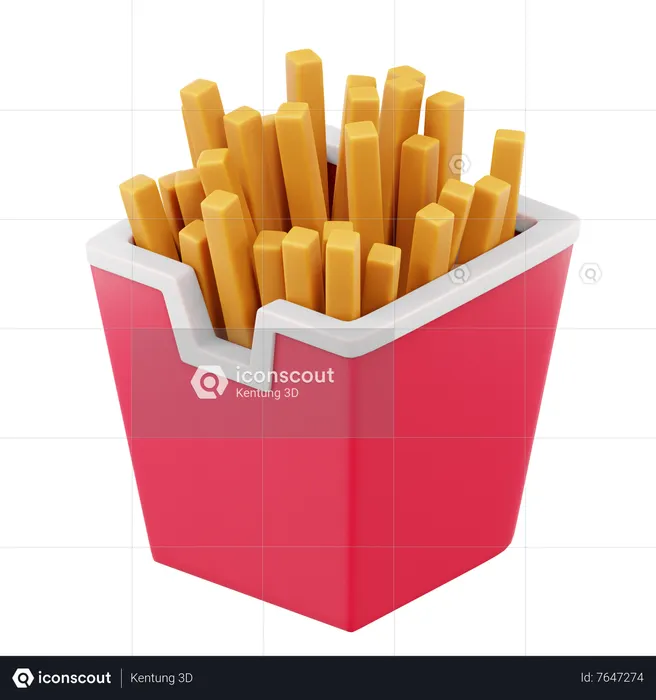French Fries  3D Icon