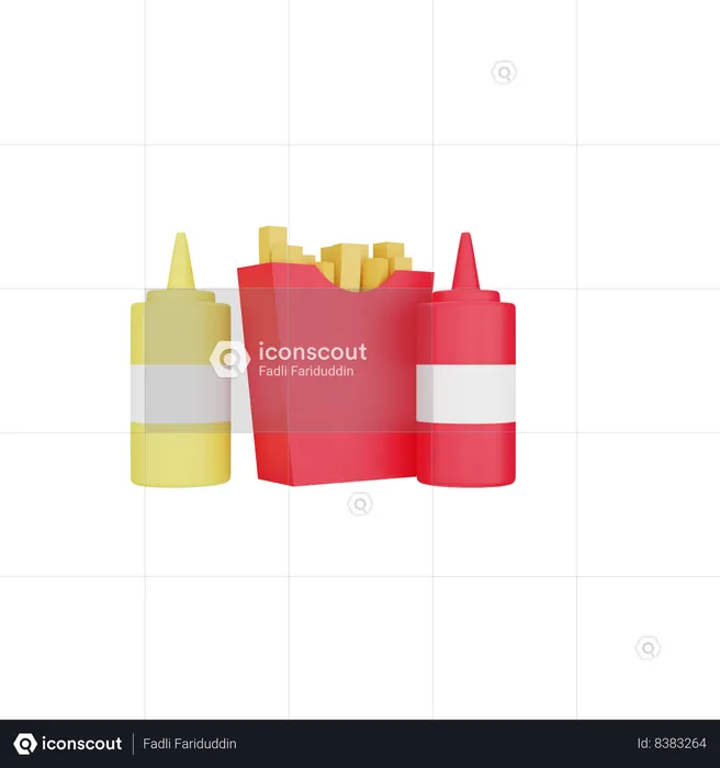 French Fries  3D Icon