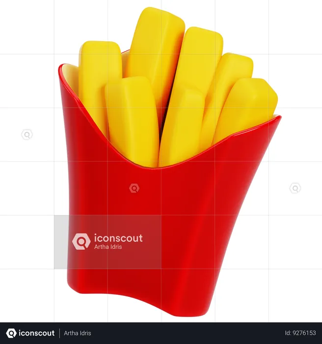 French Fries  3D Icon