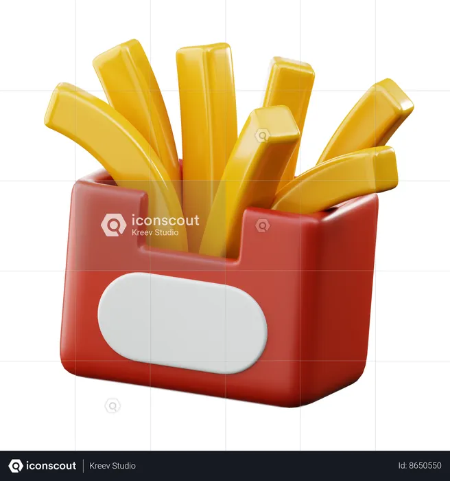 French Fries  3D Icon