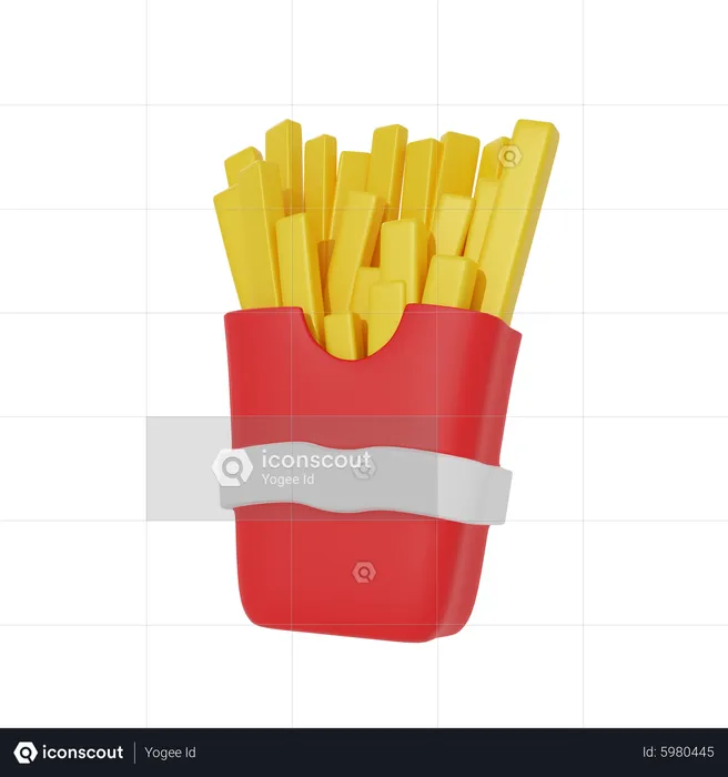 French Fries  3D Icon