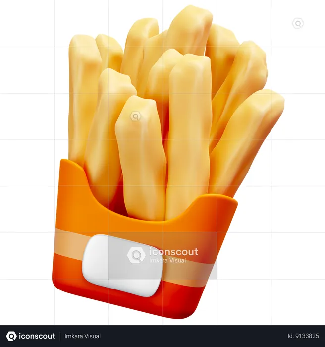 French Fries  3D Icon