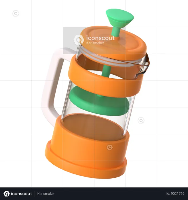 French Press  3D Icon