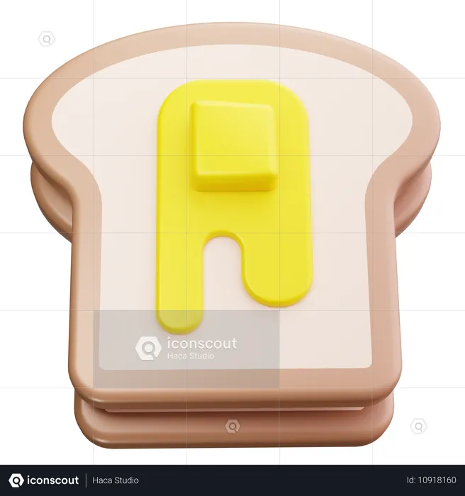 Französischer Toast  3D Icon