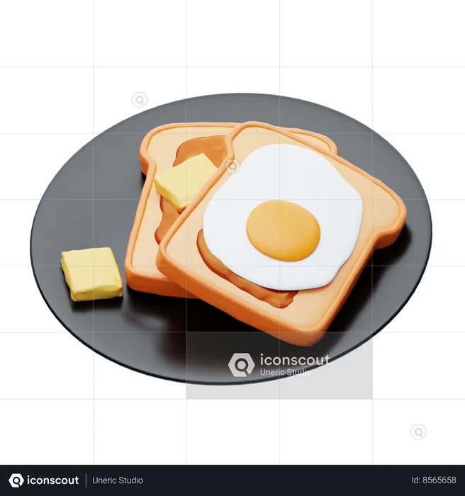 French Toast  3D Icon