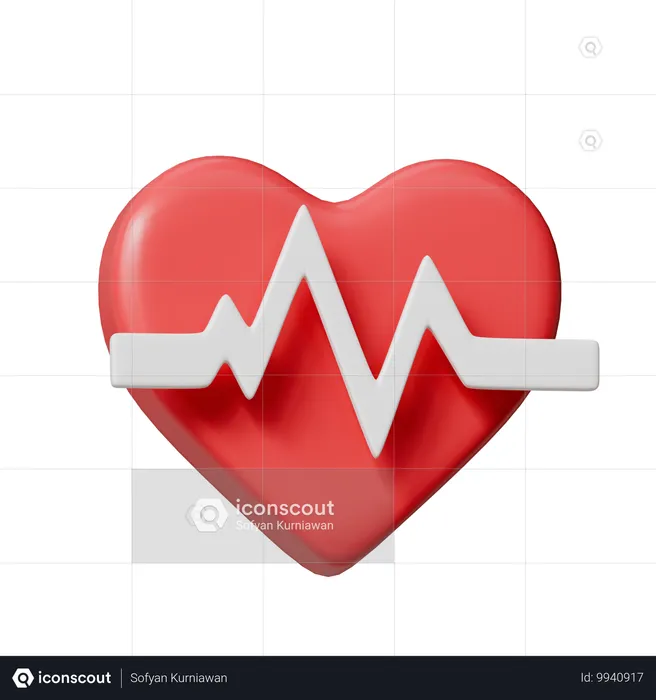 Rythme cardiaque  3D Icon