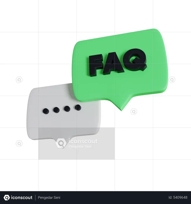 Frequently Asked Question  3D Icon