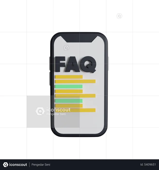 Frequently Asked Question History  3D Icon