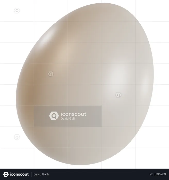 Fresh Farm Egg  3D Icon