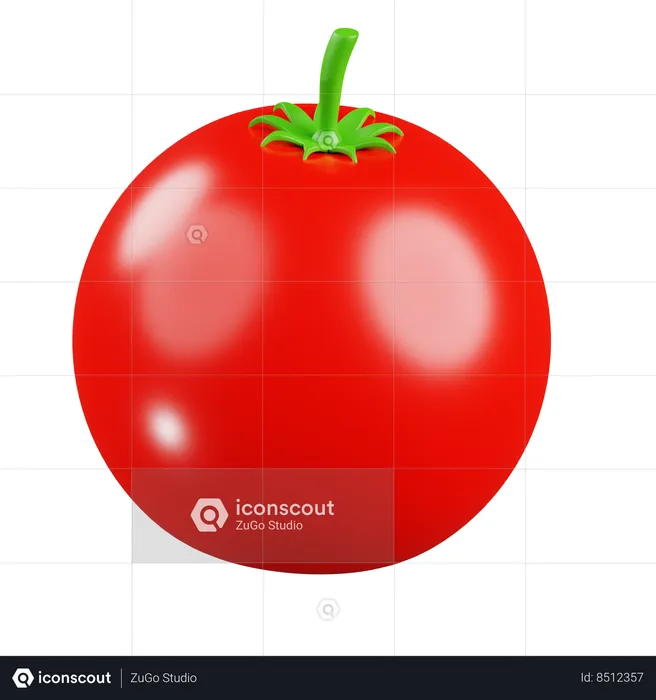 Fresh Tomato  3D Icon