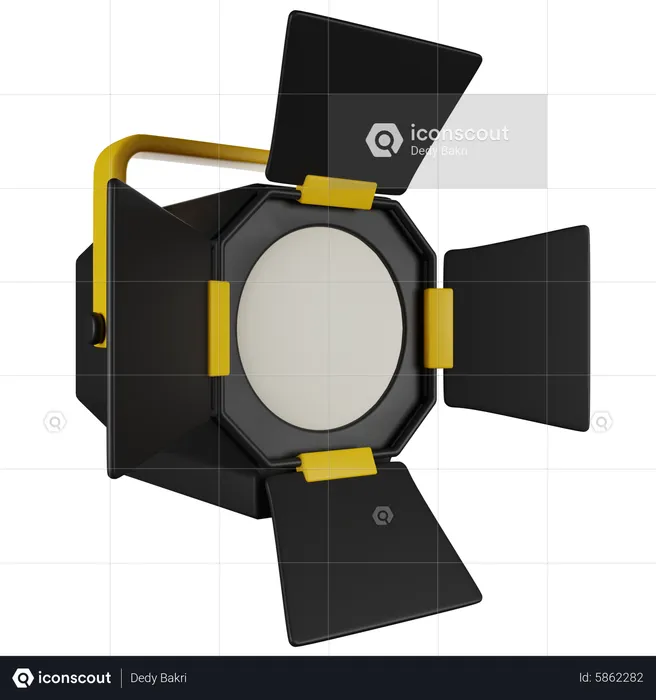 Iluminação fresnel  3D Icon