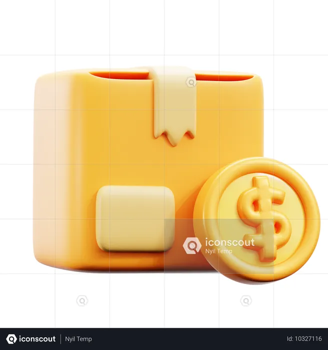 Frete pago  3D Icon