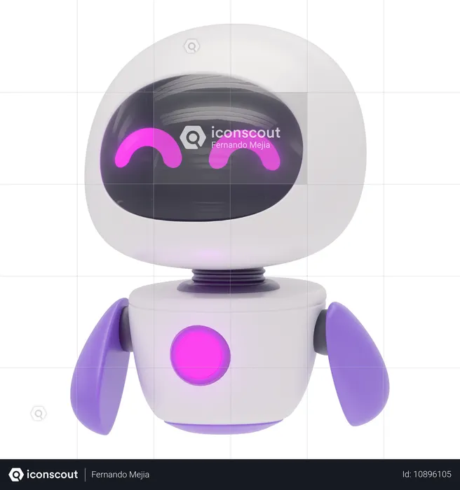 Freundlicher Roboter  3D Icon