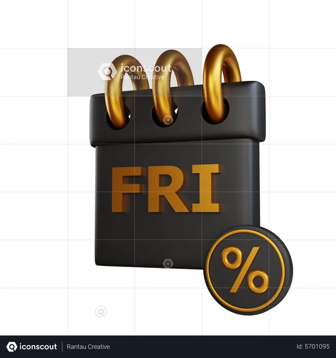 Friday Discount  3D Icon