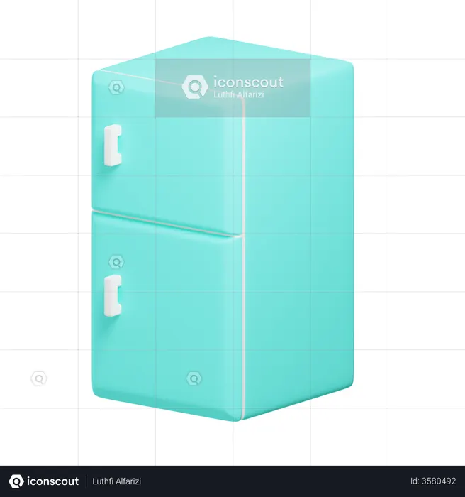 Fridge  3D Illustration