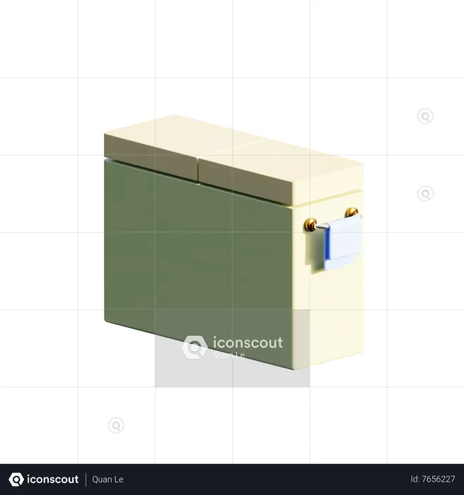 冷蔵庫  3D Icon