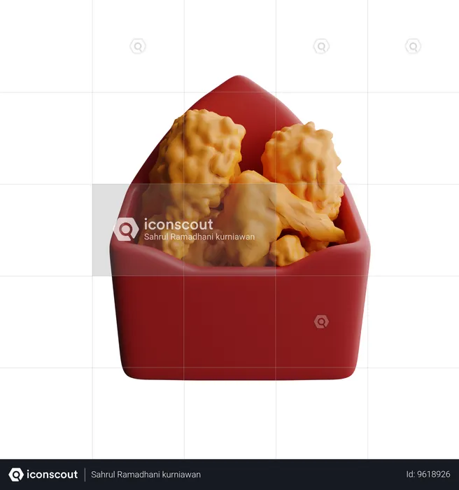 Fried chicken  3D Icon