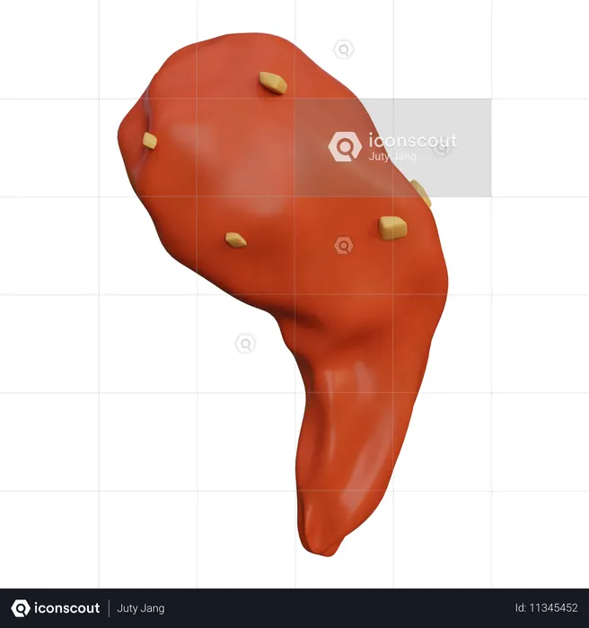 Fried chicken  3D Icon