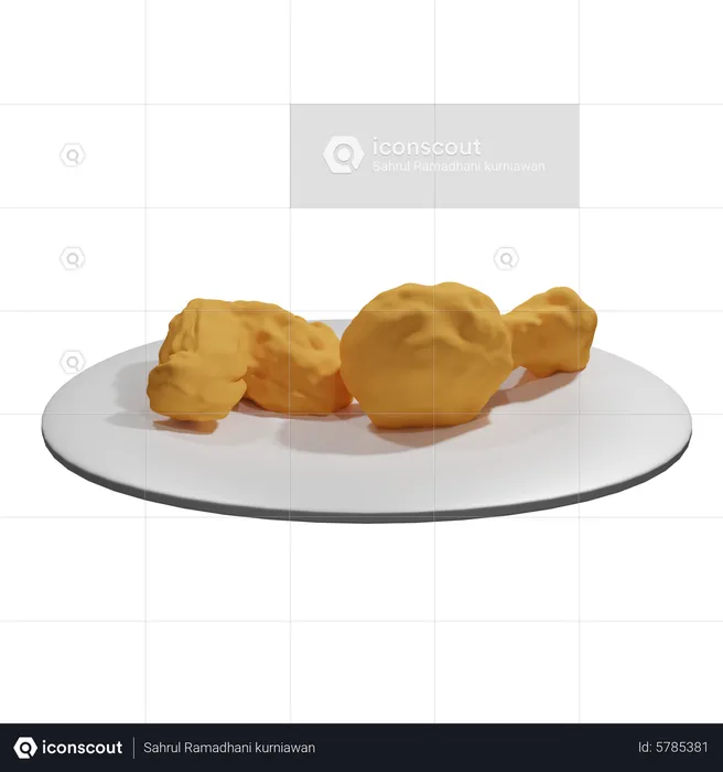 Fried chicken  3D Icon