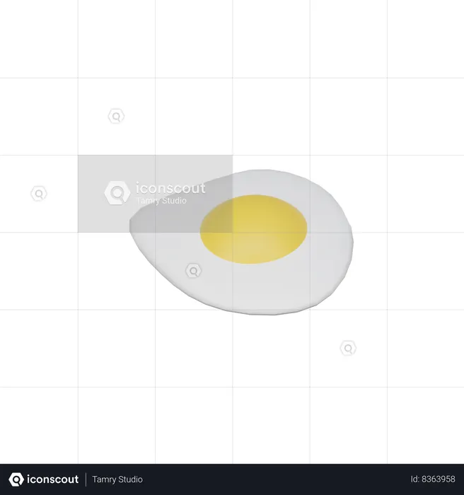 Fried egg  3D Icon