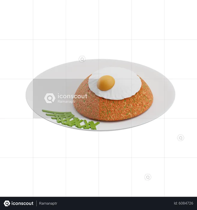 Fried Rice  3D Icon