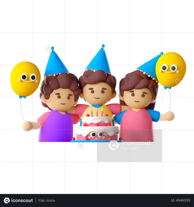 Friends  3D Icon