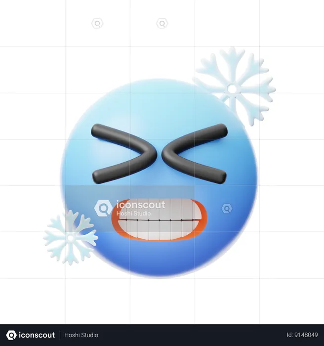 Frio Emoji 3D Icon