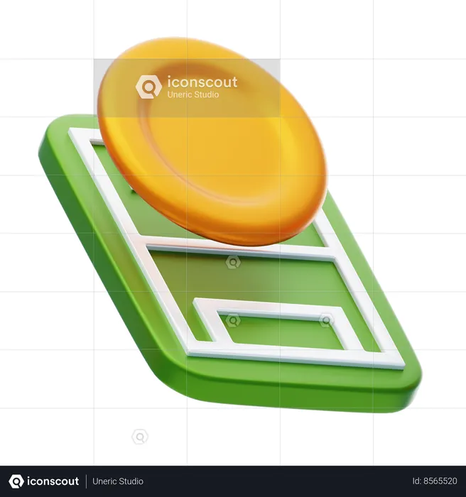 Frisbee  3D Icon