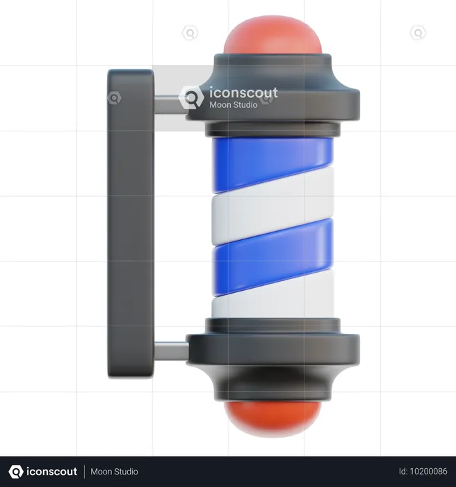 Friseurstange  3D Icon