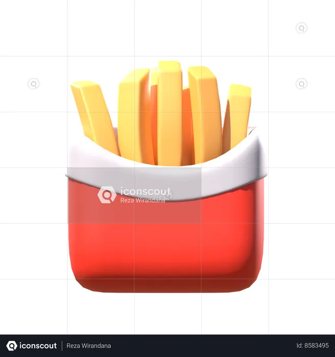 Frites  3D Icon