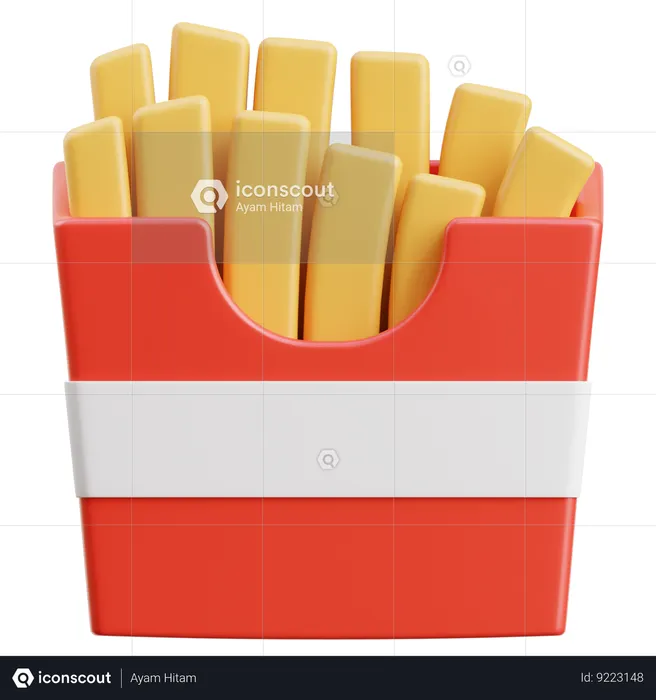 Frites  3D Icon