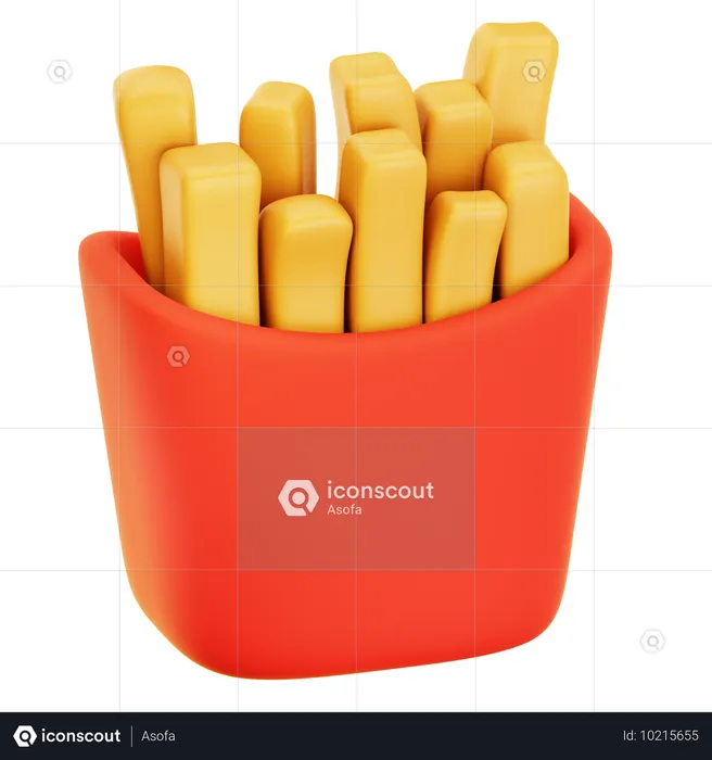 Frites  3D Icon