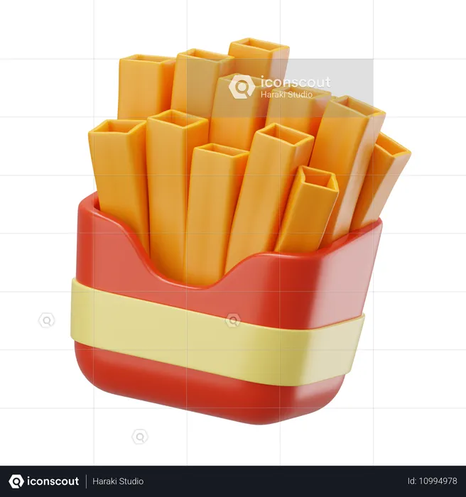 Frites  3D Icon