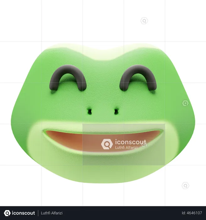 Frog  3D Illustration