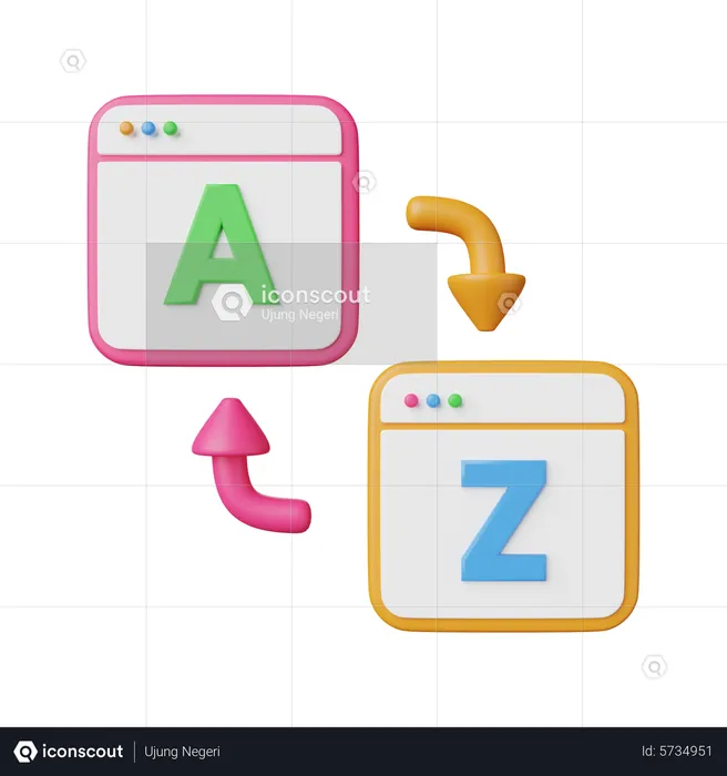 From A To Z  3D Icon