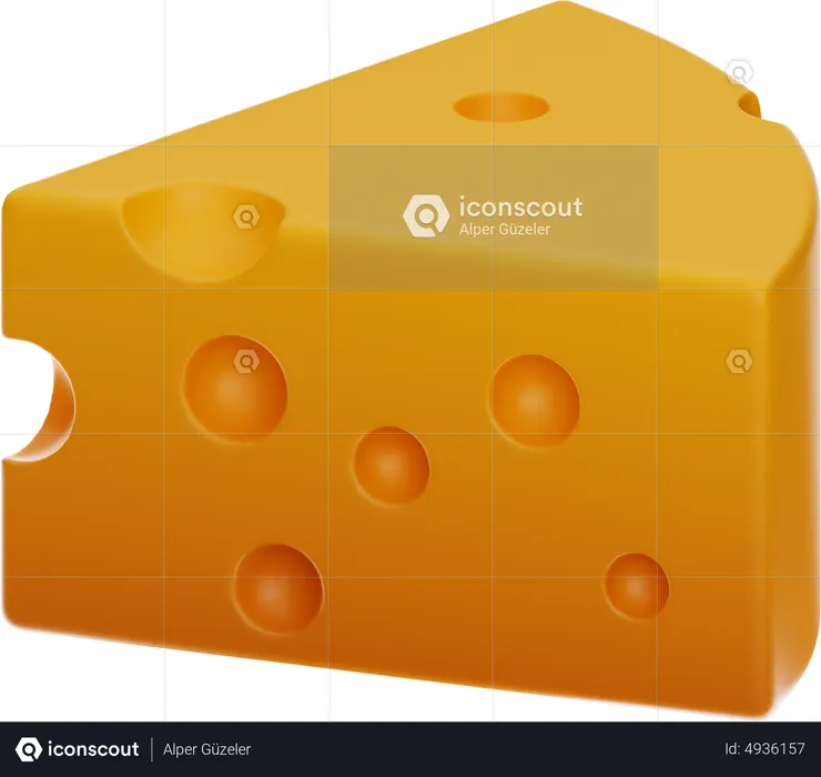 Fromage  3D Icon